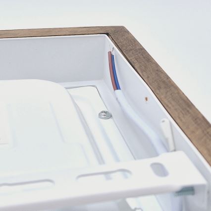 Brilagi - LED ljusreglerad taklampa till badrum WOODY FRAME LED/24W/230V ek 30x30 cm 3000-6000K IP44 + fjärrkontroll