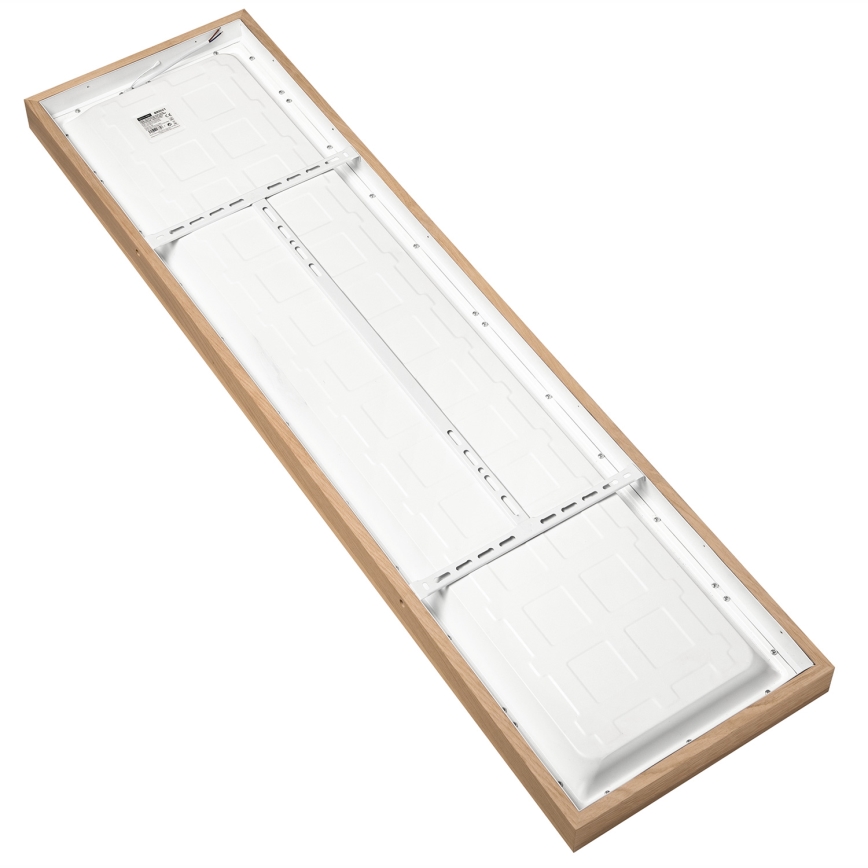 Brilagi - LED ljusreglerad taklampa till badrum WOODY FRAME LED/50W/230V ek 120x30 cm 3000-6000K IP44 + fjärrkontroll