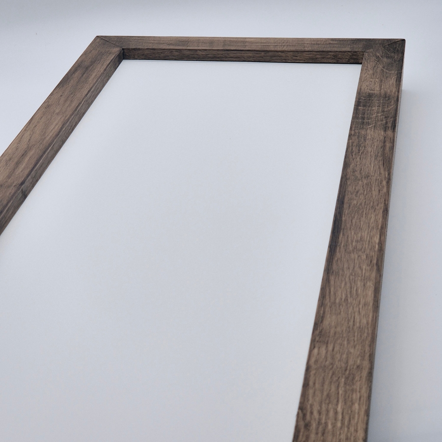 Brilagi - LED ljusreglerad taklampa till badrum WOODY FRAME LED/50W/230V ek 120x30 cm 3000-6000K IP44 + fjärrkontroll