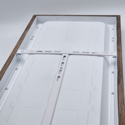 Brilagi - LED ljusreglerad taklampa till badrum WOODY FRAME LED/50W/230V ek 120x30 cm 3000-6000K IP44 + fjärrkontroll