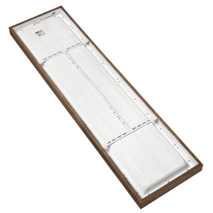 Brilagi - LED ljusreglerad taklampa till badrum WOODY FRAME LED/50W/230V ek 120x30 cm 3000-6000K IP44 + fjärrkontroll