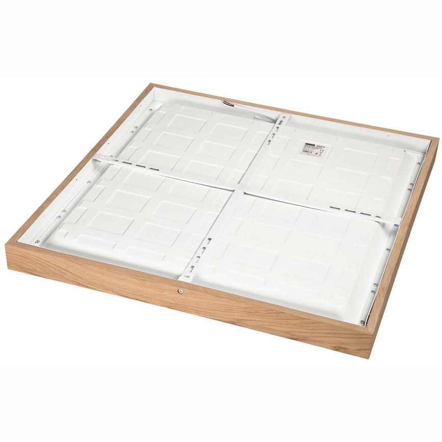 Brilagi - LED ljusreglerad taklampa till badrum WOODY FRAME LED/50W/230V ek 60x60 cm 3000-6000K IP44 + fjärrkontroll