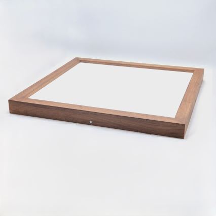 Brilagi - LED ljusreglerad taklampa till badrum WOODY FRAME LED/50W/230V ek körsbär 60x60 cm 3000-6000K IP44 + fjärrkontroll