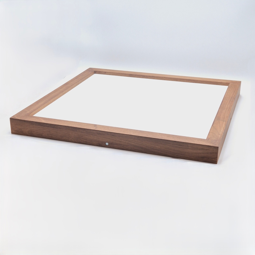 Brilagi - LED ljusreglerad taklampa till badrum WOODY FRAME LED/50W/230V ek körsbär 60x60 cm 3000-6000K IP44 + fjärrkontroll