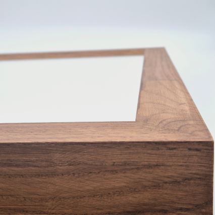 Brilagi - LED ljusreglerad taklampa till badrum WOODY FRAME LED/50W/230V ek körsbär 60x60 cm 3000-6000K IP44 + fjärrkontroll