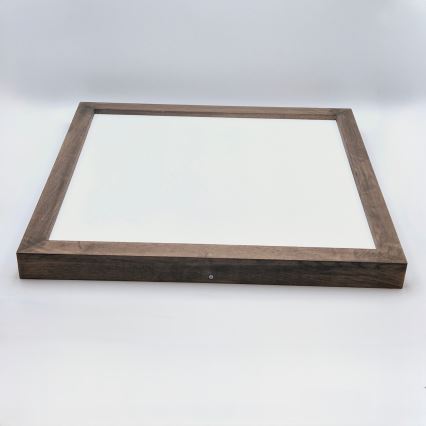 Brilagi - LED ljusreglerad taklampa till badrum WOODY FRAME LED/50W/230V ek 60x60 cm 3000-6000K IP44 + fjärrkontroll