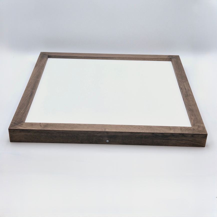 Brilagi - LED ljusreglerad taklampa till badrum WOODY FRAME LED/50W/230V ek 60x60 cm 3000-6000K IP44 + fjärrkontroll