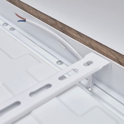 Brilagi - LED ljusreglerad taklampa till badrum WOODY FRAME LED/50W/230V ek 60x60 cm 3000-6000K IP44 + fjärrkontroll