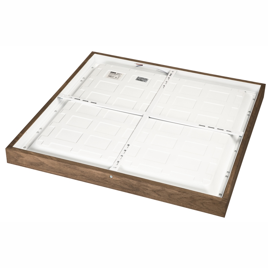 Brilagi - LED ljusreglerad taklampa till badrum WOODY FRAME LED/50W/230V ek 60x60 cm 3000-6000K IP44 + fjärrkontroll