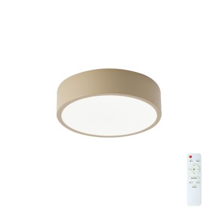Brilagi - Dimbar LED-taklampa POOL LED/18W/230V 3000-6000K 20 cm beige + fjärrkontroll