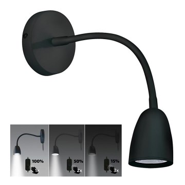 Brilagi - LED Dimbar liten vägglampa LED/4W/230V svart