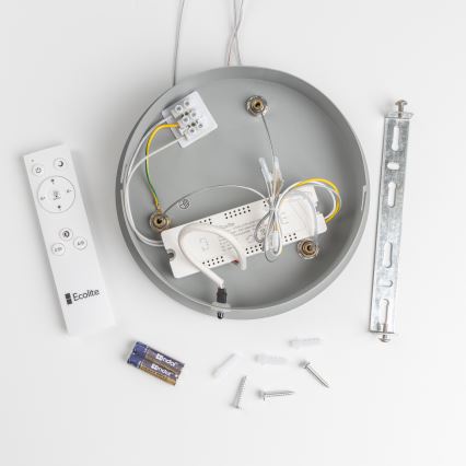 Brilagi - LED Dimbar ljuskrona med upphängning FALCON LED/80W/230V 3000-6500K grå+fjärrkontroll