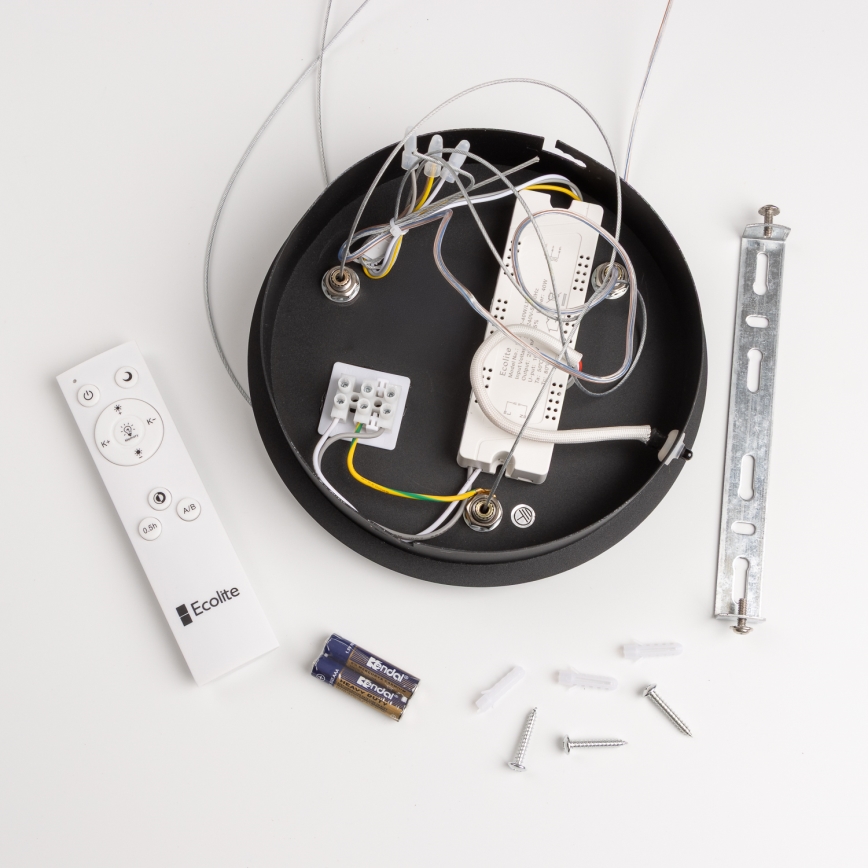 Brilagi - LED Dimbar ljuskrona med upphängning LED/40W/230V 3000-6500K grå+ RC