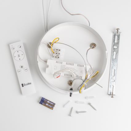 Brilagi - LED Dimbar ljuskrona med upphängningsrem LED/40W/230V 3000-6500K vit+ RC