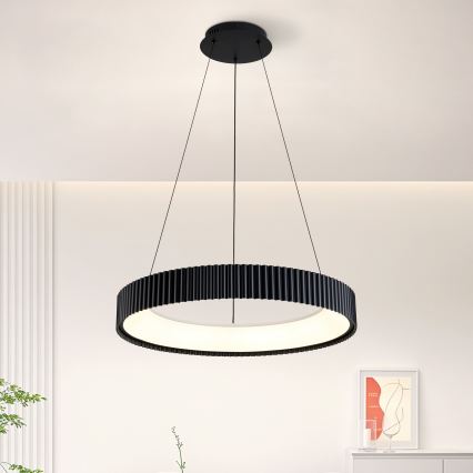 Brilagi - LED-dimmbar taklampa på vajer FALCON MODERN LED/54W/230V 3000–6500K Ø 60 cm svart + fjärrkontroll