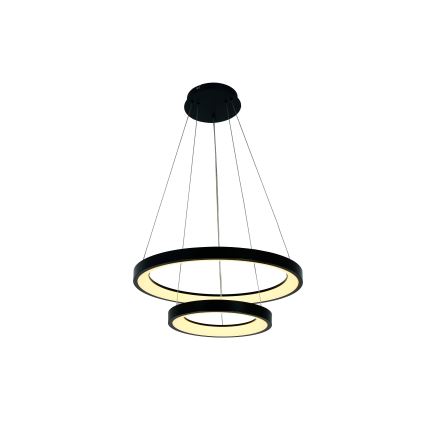 Brilagi - LED-dimmbar pendellampa med vajer FALCON SLIM LED/68W/230V 3000-6500K Ø 50 cm svart + fjärrkontroll