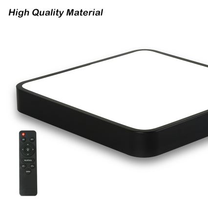 Brilagi - LED dimbar taklampa POOL SQUARE LED/36W/230V 3000-6000K 40x40 cm svart + fjärrkontroll