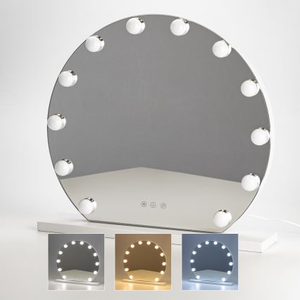 Brilagi - LED Dimbart sminkespegel HOLLYWOOD LED/12W/230V 3000/4000/6500K