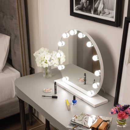 Brilagi - LED Dimbart sminkespegel HOLLYWOOD LED/12W/230V 3000/4000/6500K