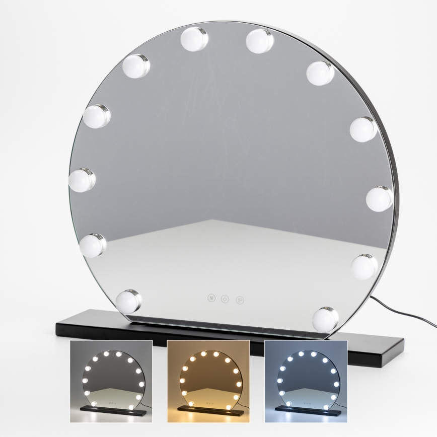 Brilagi - LED Dimbart sminkespegel HOLLYWOOD LED/12W/230V 3000/4000/6500K