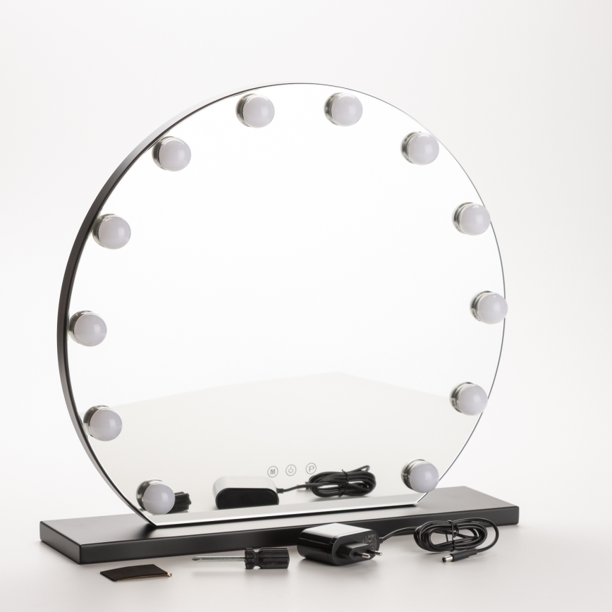 Brilagi - LED Dimbart sminkespegel HOLLYWOOD LED/12W/230V 3000/4000/6500K