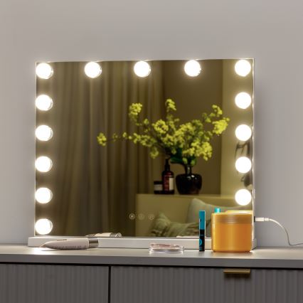 Brilagi - LED Dimbart sminkespegel HOLLYWOOD LED/15W/230V 3000/4000/6500K