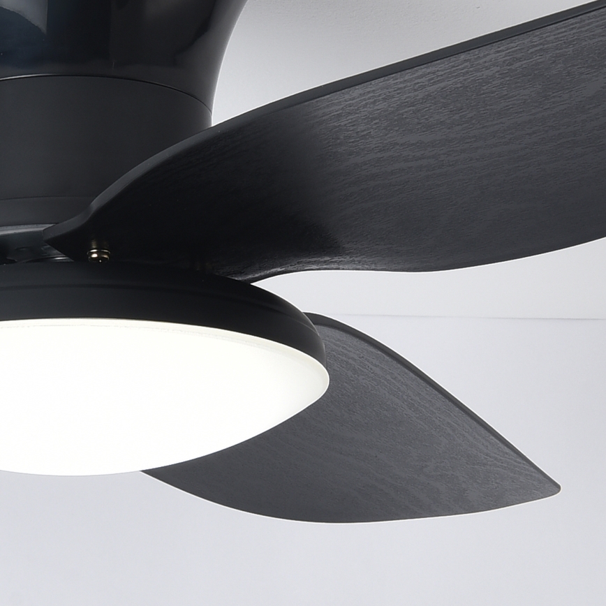 Brilagi - LED Dimbar takfläkt LED/30W/230V 3000-6500K svart + fjärrkontroll