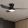 Brilagi - LED Dimbar takfläkt LED/30W/230V 3000-6500K svart + fjärrkontroll