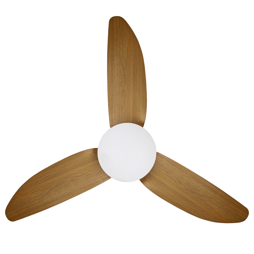 Brilagi - LED Dimbar takfläkt LED/30W/230V 3000-6500K vit/brun + fjärrkontroll