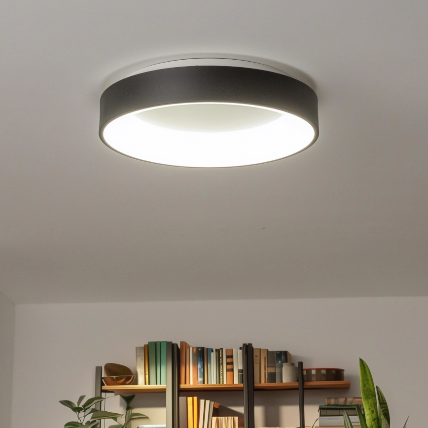 Brilagi - LED  Dimbar taklampa FALCON LED/80W/230V 3000-6500K d. 60 cm svart+ fjärrkontroll