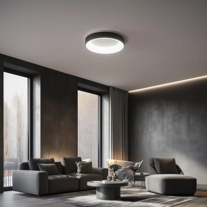 Brilagi - LED  Dimbar taklampa FALCON LED/80W/230V 3000-6500K d. 60 cm svart+ fjärrkontroll