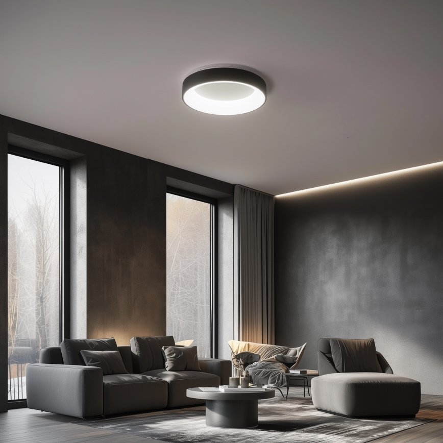 Brilagi - LED  Dimbar taklampa FALCON LED/80W/230V 3000-6500K d. 60 cm svart+ fjärrkontroll