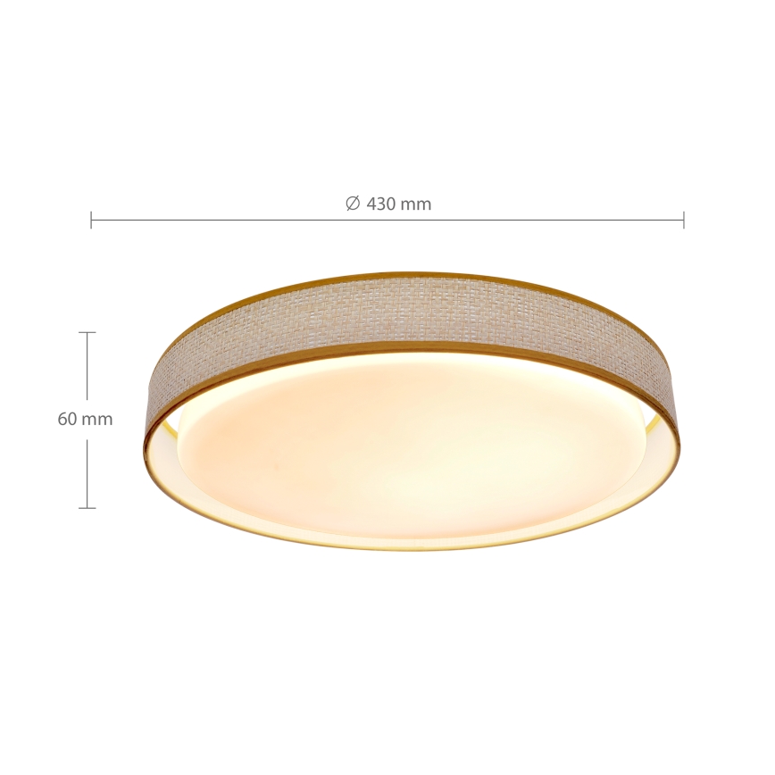 Brilagi - LED Dimbar taklampa KIANIA LED/48W/230V 3000-6500K diameter 43 cm + fjärrkontroll