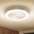 Brilagi - LED Dimbar taklampa med fläkt LED/30W/230V 3000-6500K vit + fjärrkontroll