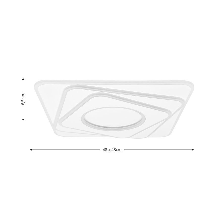 Brilagi - LED Dimbar taklampa MODERN LED/100W/230V 2700-6500K 48x48 cm + fjärrkontroll