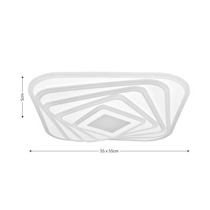 Brilagi - LED Dimbar taklampa MODERN LED/210W/230V 2700-6500K 55x55 cm + fjärrkontroll