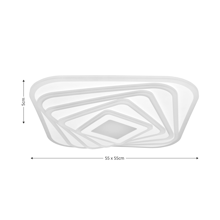 Brilagi - LED Dimbar taklampa MODERN LED/210W/230V 2700-6500K 55x55 cm + fjärrkontroll