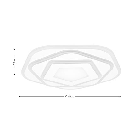 Brilagi - LED dimbar taklampa MODERN LED/64W/230V 2700-6500K Ø 40 cm + fjärrkontroll