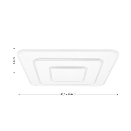 Brilagi - LED dimbar taklampa MODERN LED/72W/230V 2700-6500K 46,6x46,6 cm + fjärrkontroll