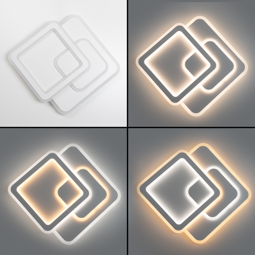 Brilagi - LED Dimbar taklampa MODERN LED/80W/230V 2700-6500K 52,5x52,5 cm + fjärrkontroll