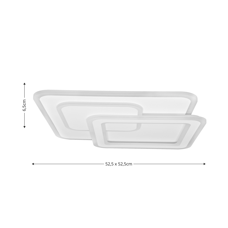 Brilagi - LED Dimbar taklampa MODERN LED/80W/230V 2700-6500K 52,5x52,5 cm + fjärrkontroll