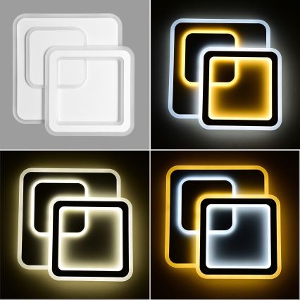 Brilagi - LED dimbar taklampa MODERN LED/80W/230V 2700-6500K 52,5x52,5 cm + fjärrkontroll