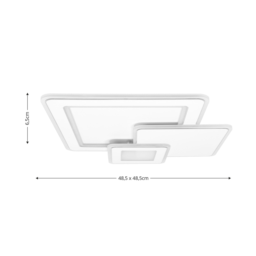 Brilagi - LED Dimbar taklampa MODERN LED/93W/230V 2700-6500K 48,5x48,5 cm + fjärrkontroll