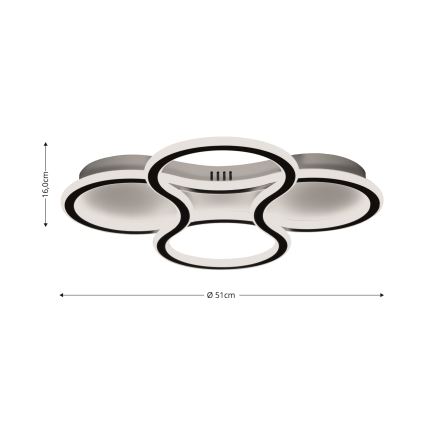 Brilagi - LED Dimbar taklampa ORELLI LED/53W/230V 3000/4000/6000K + fjärrkontroll