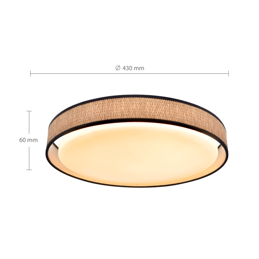 Brilagi - LED Dimbar taklampa PILAR LED/48W/230V 3000-6500K diameter 43 cm + fjärrkontroll