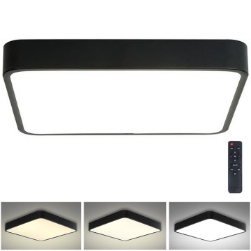 Brilagi - LED Dimbar taklampa POOL LED/48W/230V 3000-6000K 50x50 cm svart + fjärrkontroll