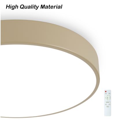 Brilagi - LED Dimbar Taklampa POOL LED/60W/230V 3000-6000K Ø 50 cm beige + fjärrkontroll