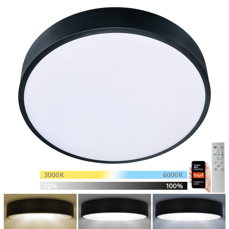 Brilagi - LED Dimbar taklampa POOL SMART LED/48W/230V 40 cm 3000-6000K Wi-Fi Tuya + fjärrkontroll svart