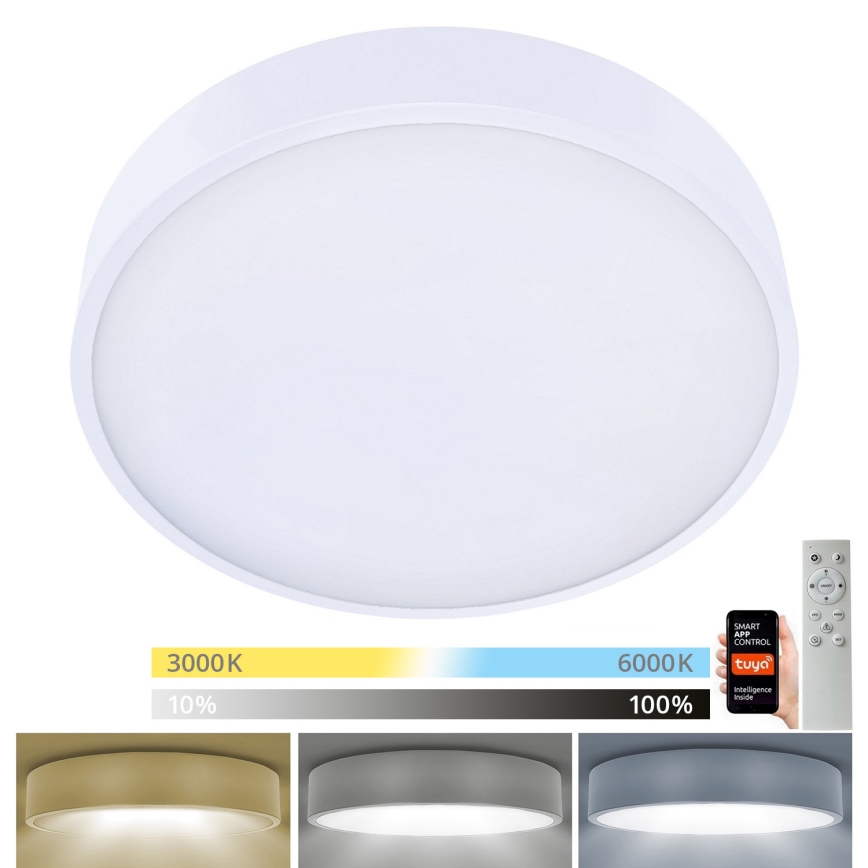 Brilagi - LED Dimbar taklampa POOL SMART LED/48W/230V 40 cm 3000-6000K Wi-Fi Tuya + fjärrkontroll vit
