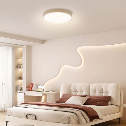 Brilagi - LED Dimbar Taklampa POOL SMART LED/48W/230V Ø 40 cm Wi-Fi Tuya beige + fjärrkontroll